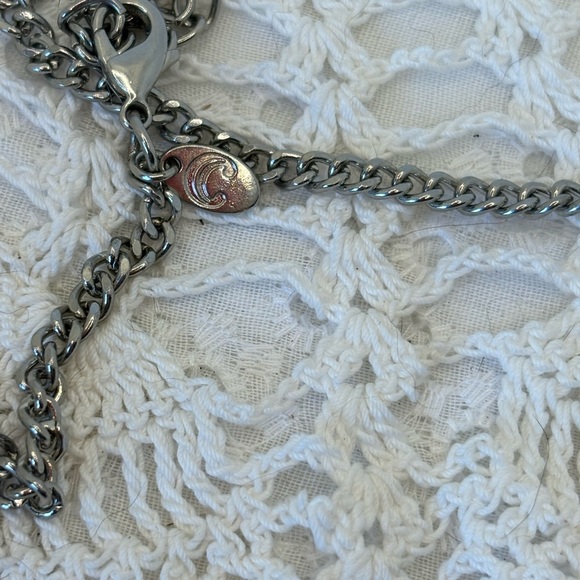 Vintage charming Charlie Purple and Iridescent Necklace - Picture 5 of 5